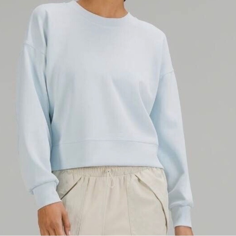 Lululemon Softstreme Perfectly Oversized Crew in Powder Blue